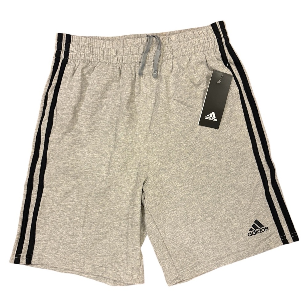 Brand New With Tags Adidas Heather Gray Shorts with Black Accents